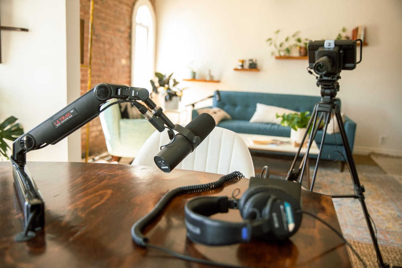 Straw Hut Studio — Hollywood podcast studio 1